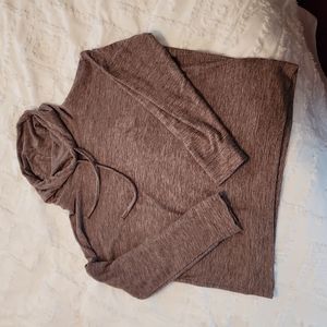 Women's Maurices Brown Heather Cozy Cowl Neck Pullover